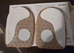 Pedag Correct 129 heel cup pads, reduce over pronation, supination, joint stress