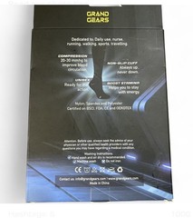 Compression Socks L/XL Black Knee High Circulation Recovery Brand Gears NEW