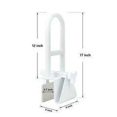Bathtub Safety Rail,Medical Adjustable Tub Grab Bar Handle Clamp Safety Handrail