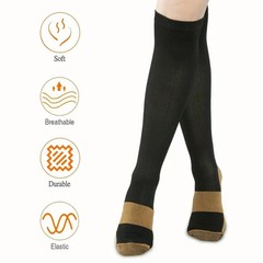 Copper Compression Socks 20-30mmHg Graduated Support Mens Womens S-XXL Wholesale