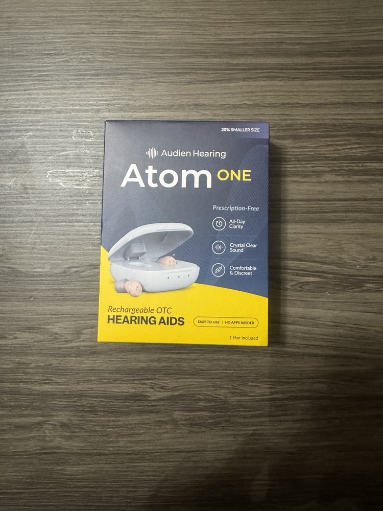 Audien Hearing Atom One Rechargeable OTC Hearing Aids
