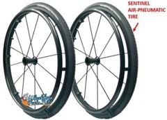 24″ (540) SENTINEL 12 SPOKE WHEEL WITH SENTINEL AIR-PNEUMATIC TIRES