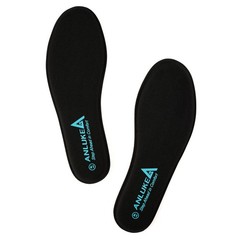 Memory Foam Insoles for Men & Women – 6-6.5 Women/4-4.5 Men, Black
