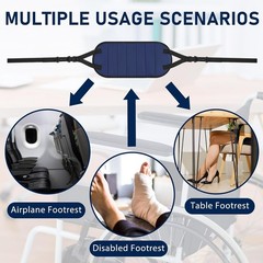 2 Pcs Wheelchair Leg Rest Footrest Hammock Adjustable Footrest Hanging Foot Slin