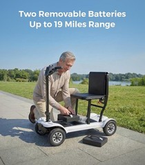 35LBS Folding Electric Mobility Scooter Wheelchair 270W Lightweight Travel 300lb