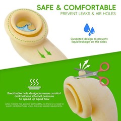 External Condom Catheter for Elderly Men Age 80,Portable Reusable Wearable Latex