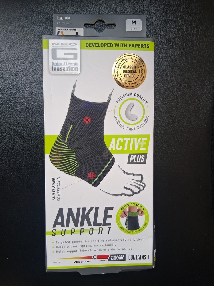Neo-G Ankle Brace Ankle Compression Sleeve with Silicone Joint Cushions –