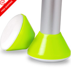 HealthSmart Walker Ski Glides, Caps or Pack of 2, White/Green