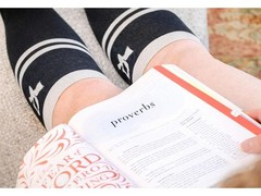 2 Pack Black Knee High Compression Socks Women Men Graduated Christian Gifts