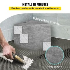 Tile Shower Seat, 22.4″ x 16″ x 20″ Waterproof Triangular Board Shower Bench