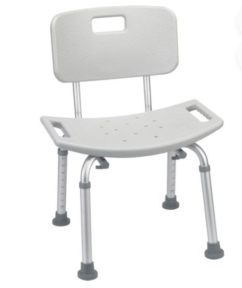 New Tags Attached Shower/Bath Chair w/ Removable Backrest, Adjustable, Non-Slip