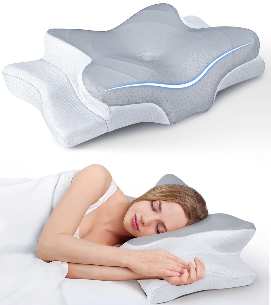 Cozyplayer Ultra Pain Relief Cooling Pillow For Neck Support Adjustable