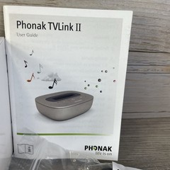 Phonak TVLink2 Base Station TV Link II TV Sound Amplifier -ComPilot NOT Included