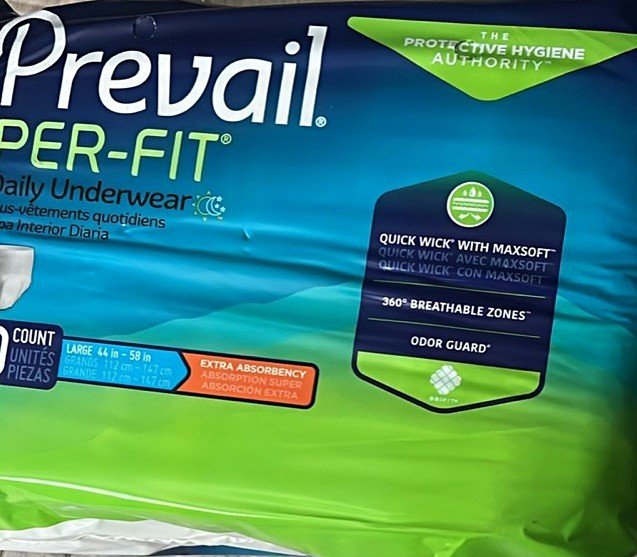 Prevail Per-Fit Daily Incontinence Pants L Extra Absorbency 20 Count