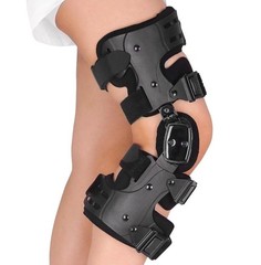 Post Op Hinged Knee Brace ROM Adjustable Orthopedic Support Right Leg Adult
