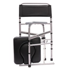 Foldable Shower Chair Bath Safety Seat Shower Folding Toilet Seat with Commode