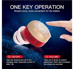 Nano Rechargeable Touch Hearing Aids for Seniors & Adults Severe Hearing Loss