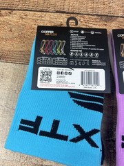 Copper Flux Unisex Compression Socks Blue/Black Pink/Black Size L/XL NWT Lot 2