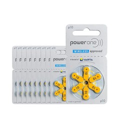 Power One Varta Size 10 PR70 Hearing Aid Batteries 1.45V Zinc Air
