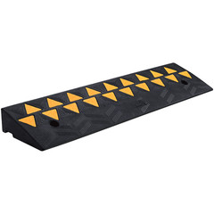 3.7in Rise 10×39.4in Rubber Curb Ramp 15T Heavy Duty Adjustable Black