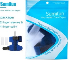 Sumifun Finger Brace, Trigger Splint for 1 Count (Pack of 1), Right