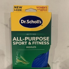 Dr. Scholl’s Active Sport & Fitness Insoles Women’s 6-10 Trim to Fit NIB