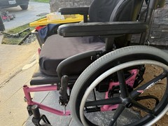 Quickie 2 Folding Wheelchair With Xcore Wheels & In Pink Xl Size Free Shipping!