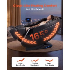 Massage Chair, 4D Zero – Gravity Full Body Massage Chair with Extendable