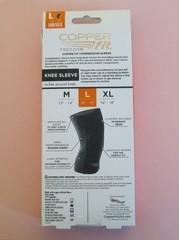 NEW LG COPPER FIT FREEDOM KNEE SLEEVE COMFORTABLE COMPRESSION ASOTV
