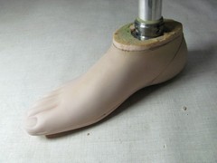 PROSTHETIC LEG LEFT BELOW-KNEE OTTO BOCK TITAN 4R52 HARDWARE KINGSLEY FLATTIE FO
