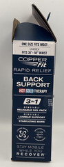 Copper Fit CFRRBK1SZ-001-OS Back Support Brace – Black