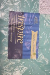 Inspire Absorbent Bed Pads 2 Pack 24″ x 36″ Reusable Teal Green Ultra Absorb