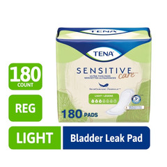 TENA Sensitive Care Ultra Thin Regular Adult Incontinence Pads 180 Count