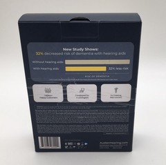 AUDIEN HEARING ATOM ON RECHAREABLE OTC HEARING AIDS OPEN BOX