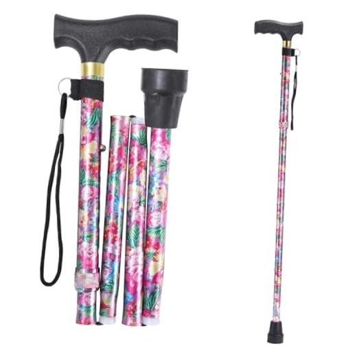 Walking Cane, Cane for Man/Woman | Mobility & Daily Living Aids | 5-Level Pink