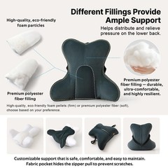 Lumbar Pillow(Pat. Pend) for Lower Back Pain – Multi-Functional Ergonomic Lum…