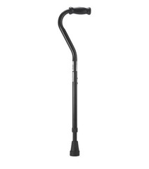 Medline Bariatric Walking Cane Adjustable Height 500 Lbs Stability Black