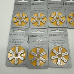 (Lot of 15) 6-Pack Power One P10 Hearing Aid Battery EXPIRED 1.45V PR70 Zinc Air