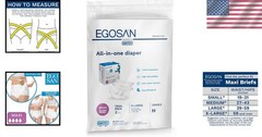 X-Large Adult Diapers – 2 Count, Comfortable Design with Leak Protection
