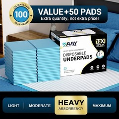 Extra Large 100 Count Heavy-Duty Incontinence Underpads – Super Absorbent Design