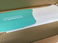 Buckingham Glideboard Patient Transfer Board Sliding Mobility Aid White Teal UK