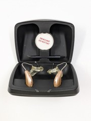 Starkey RIC Rechargeable Hearing Aids with Case Docking Station Both Ears
