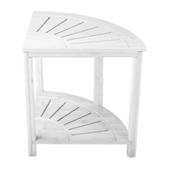 15.5 In. Freestanding Corner Shower Bench-Water Resistant Shower Stool for insid