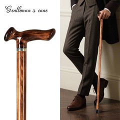 Handcrafted Solid Wooden Walking Cane Men Women Ergonomic Gentleman Gift