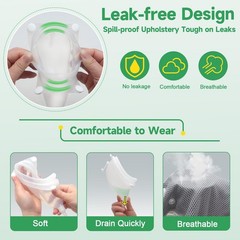 Condom Catheters for Elderly Men Age 80, External Catheter with 2 Urine Colle…