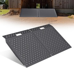2PCS 29x24in Shed Ramp for Riding Mower 1500lb Metal Lawn Mower Ramp for Tractor