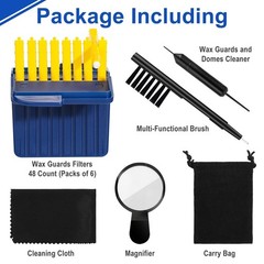 Hearing Aid Wax Guards Filters – 48 Pcs Earwax Replacement Kits & Cleaning Tools