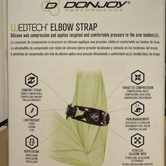 DonJoy Unisex Performance Silicone Tennis/Golf Elbow Strap L/XL Tendonitis