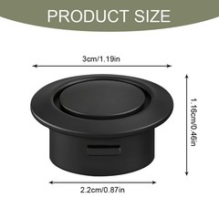 Car Rear Bumper Plug 10PCS Black Radar Hole Fit Front and Rear Sensor