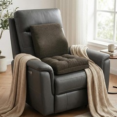 Memory Foam Small Recliner Cushions with Lumbar Support Pillow Set, 18x16x4 I…